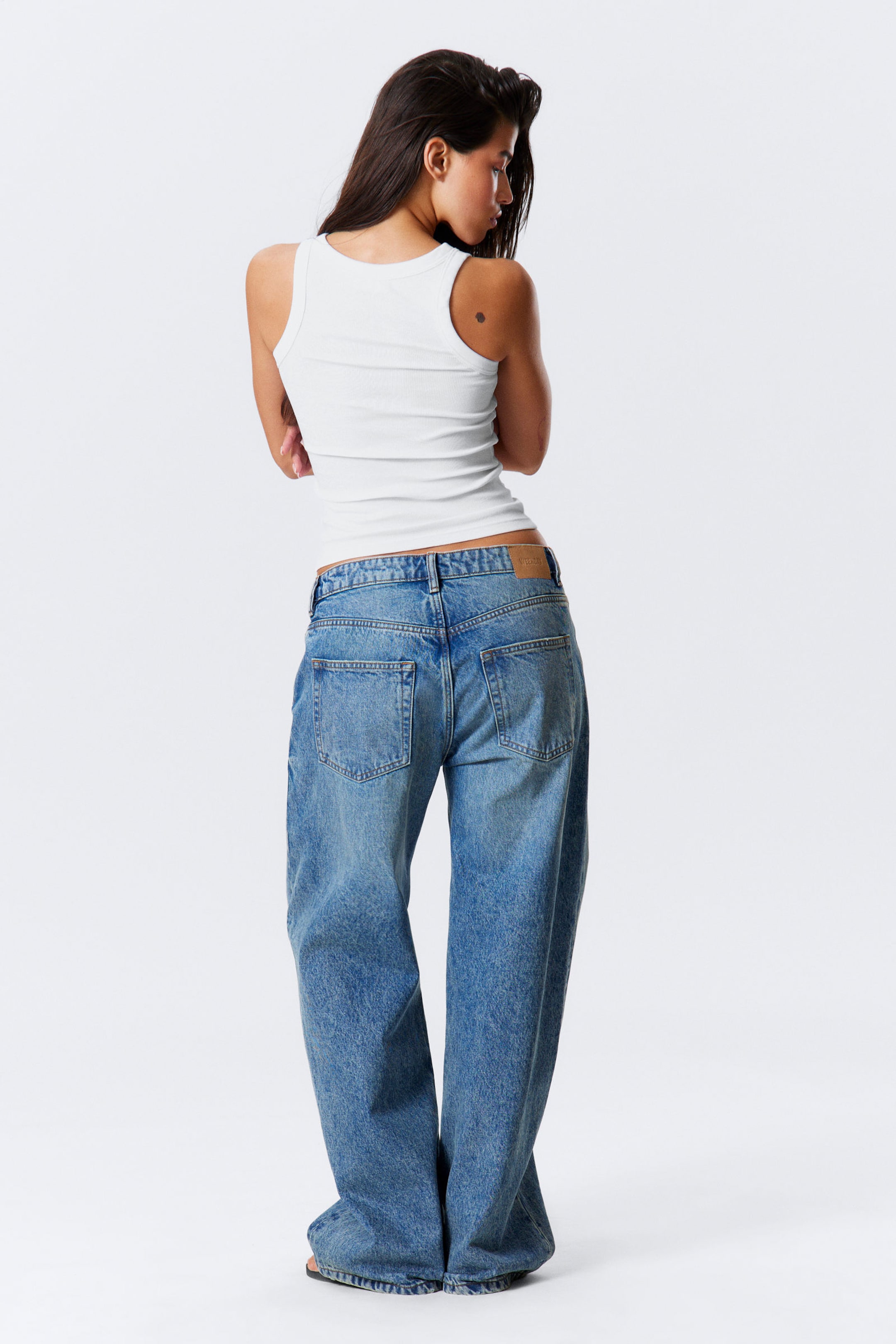 White - Fitted Rib Tank Top - 5