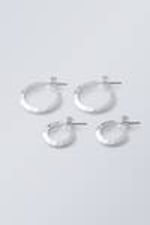 Silver - Hammered Hoops 2-Pack - 0