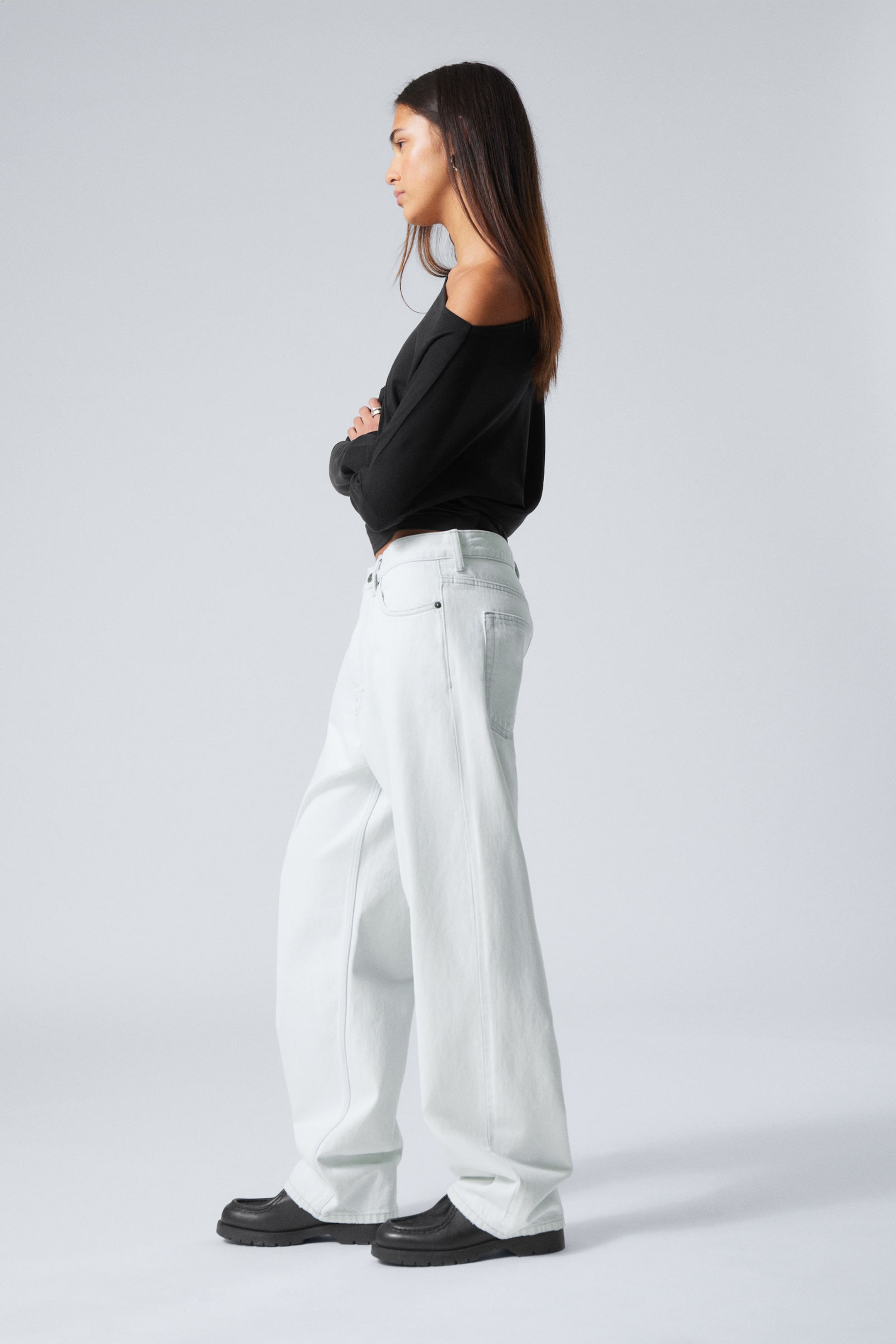 Icy Blue Straight Leg Jeans Icy Blue Straight Leg Jeans