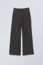 Dark Grey - Darwin Knitted Loose Trousers - 0