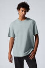 Washed Grey/Blue - Oversized Heavyweight T-shirt - 0