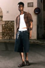 Blue Rinse - Dunkelblau - Lockere Baggy-Jeansshorts Astro - 3