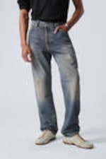 Steel Blue - Mittelblau - Space Relaxed Straight Leg Jeans - 1