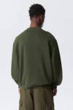 Dark Khaki Green - Relaxed Heavyweight Sweatshirt - 2