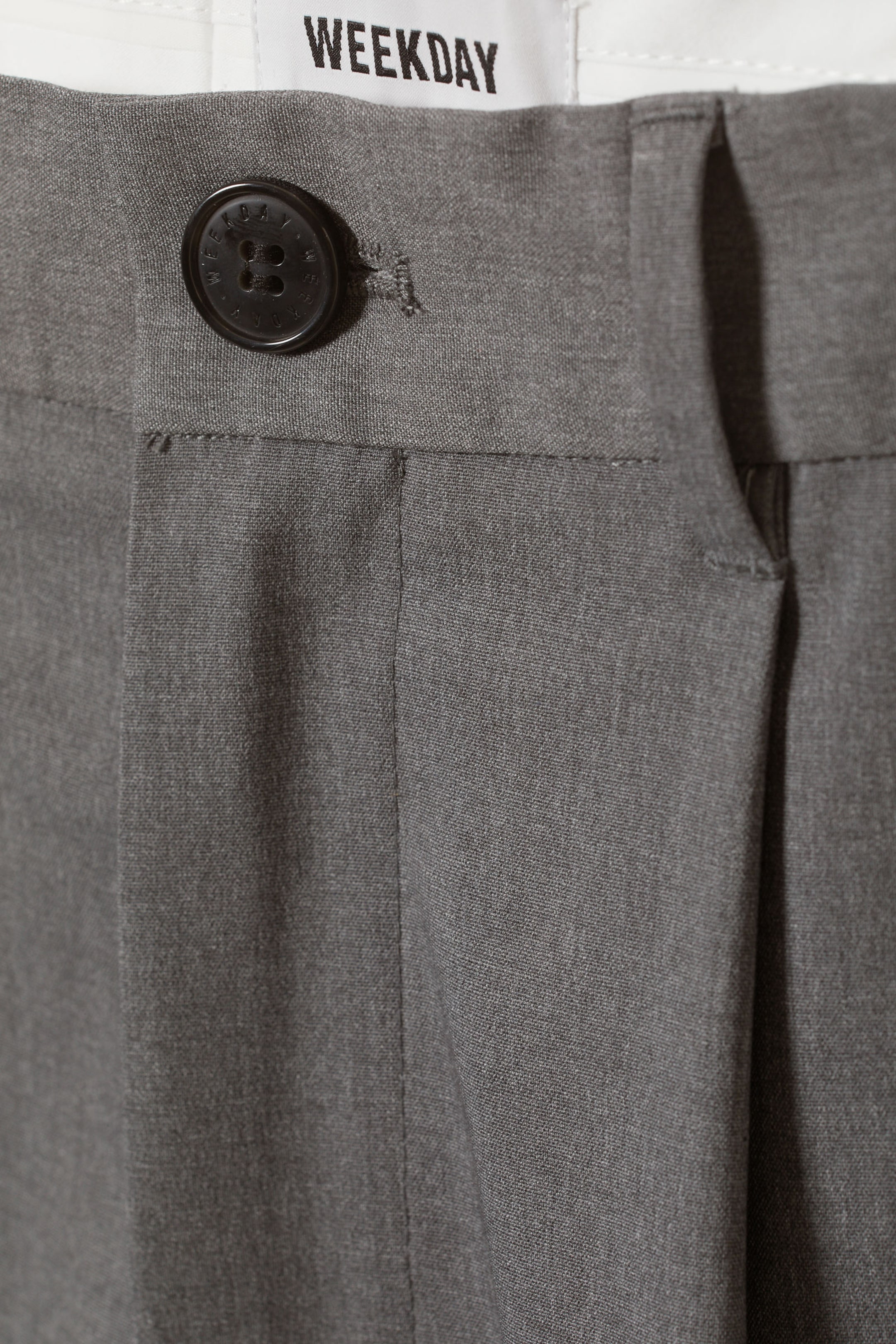 Dark Grey - Uno Loose Suit Trousers - 1