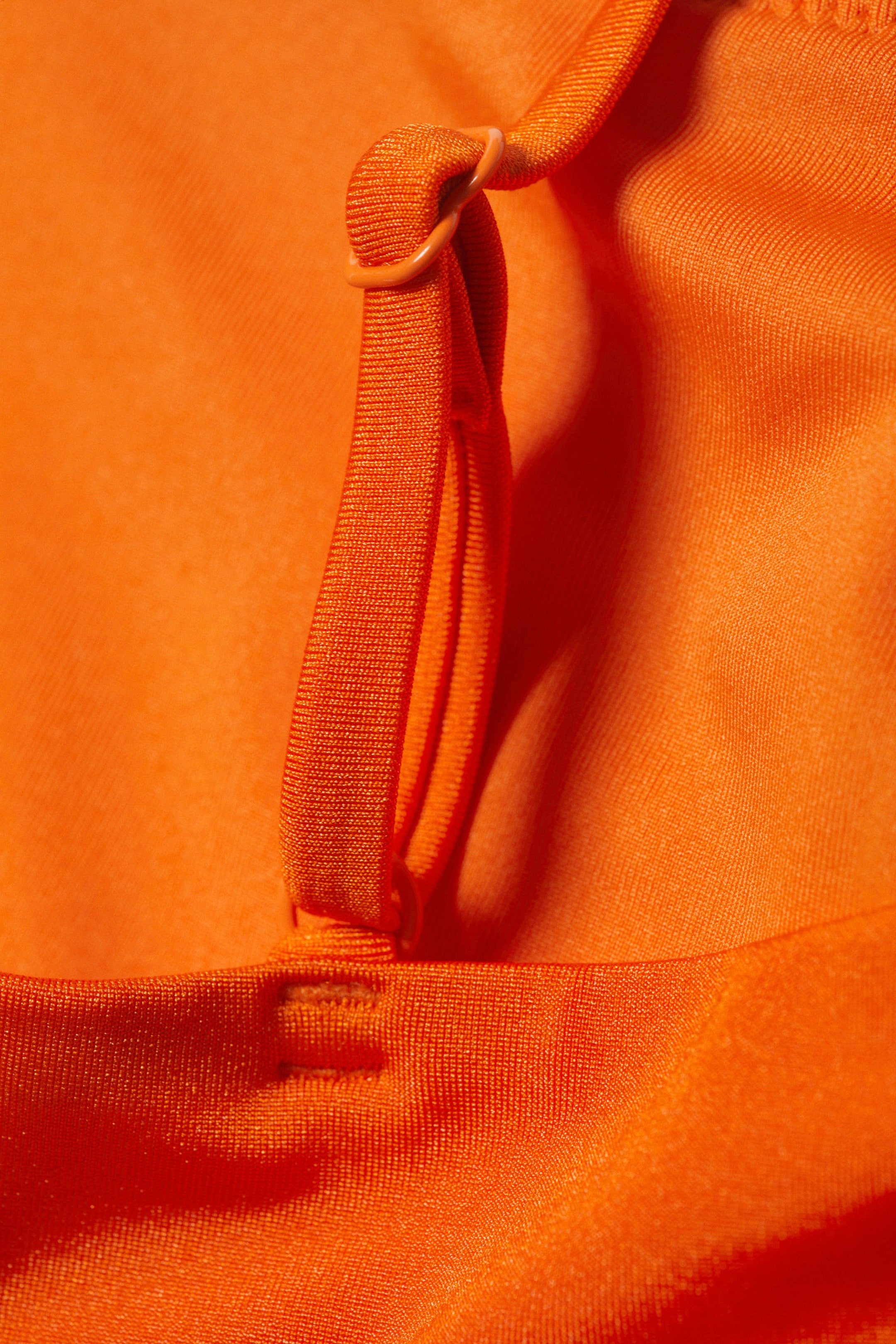 Fel oranje - Bikinitop met lage hals - 6