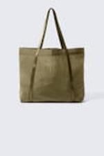Khaki Green - Nylon Tote Bag - 0