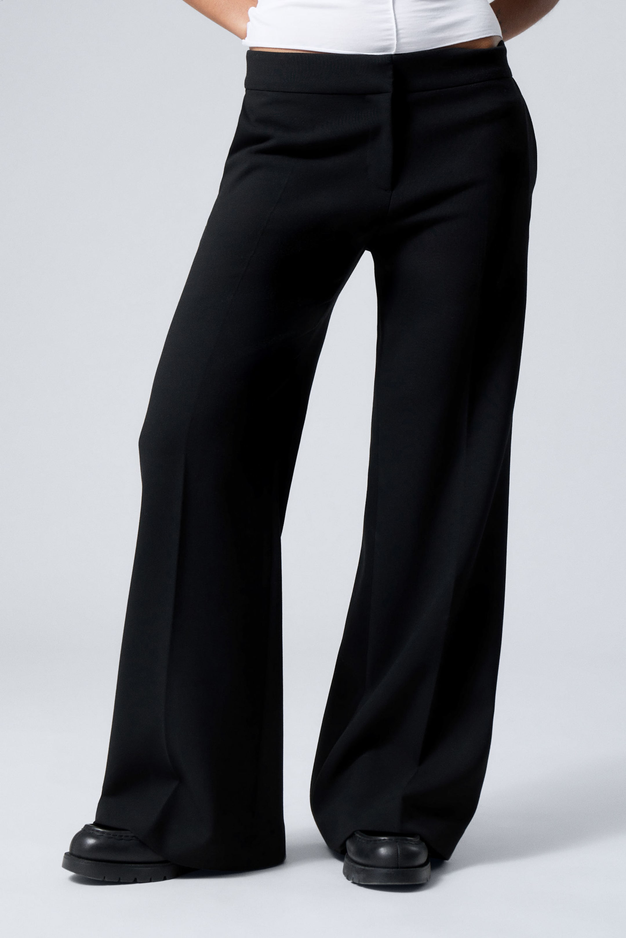 Black - Cami Flared Tailored Trousers - 1