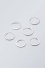 Silver - 3-pack Minimal Hoop Earrings - 0