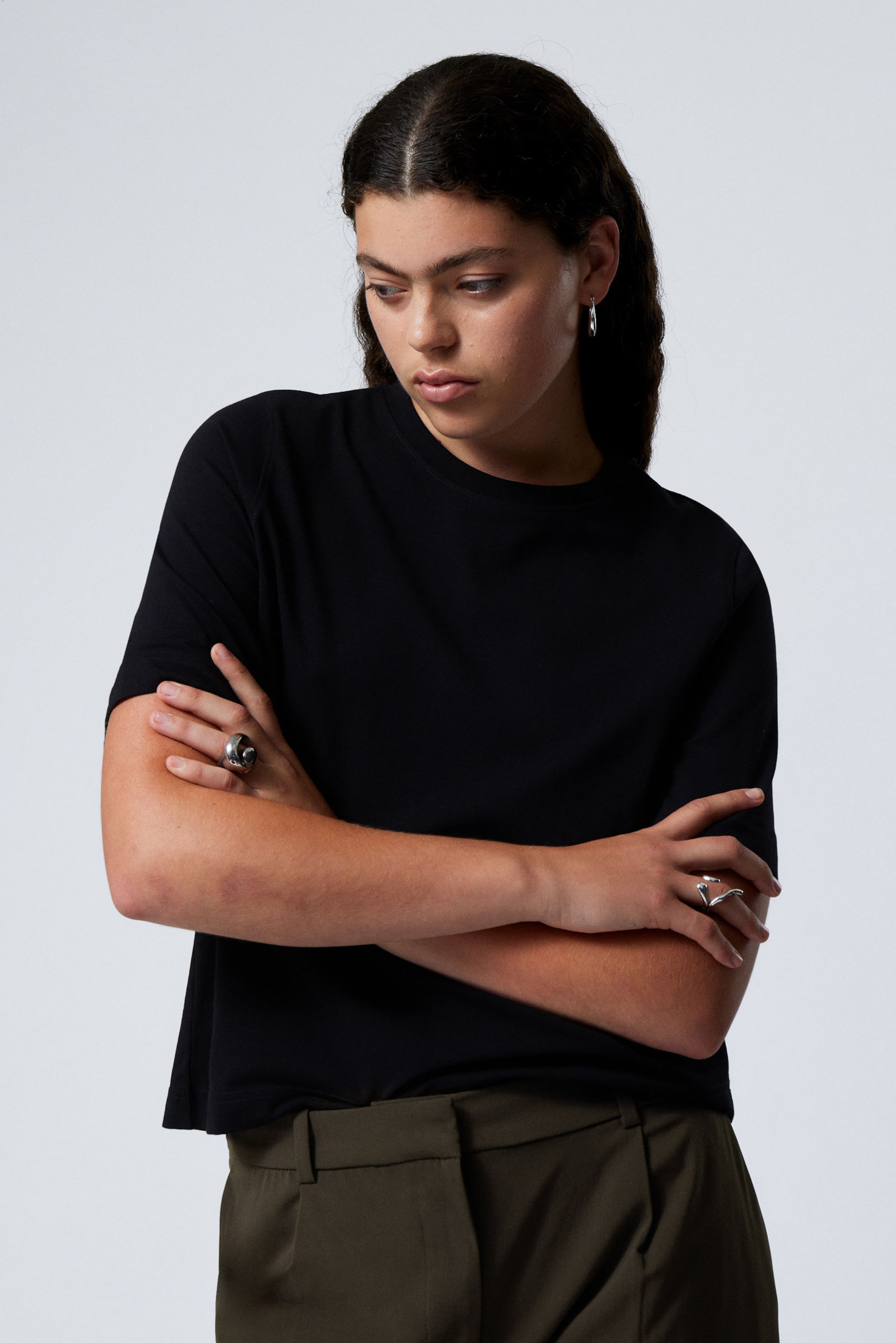 Zwart - Perfect boxy T-shirt - 1