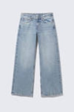 Fresh Blue - Light Blue - Imoo Low Rise Loose Wide Leg Jeans - 0