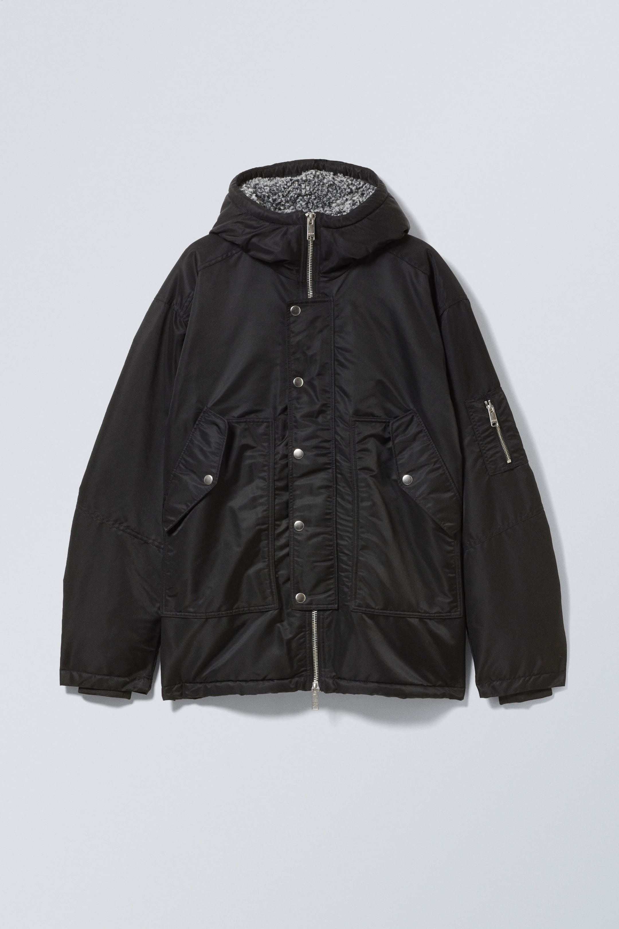 Naptime. 2020S/S 五分袖PARKA-BLACK レディース