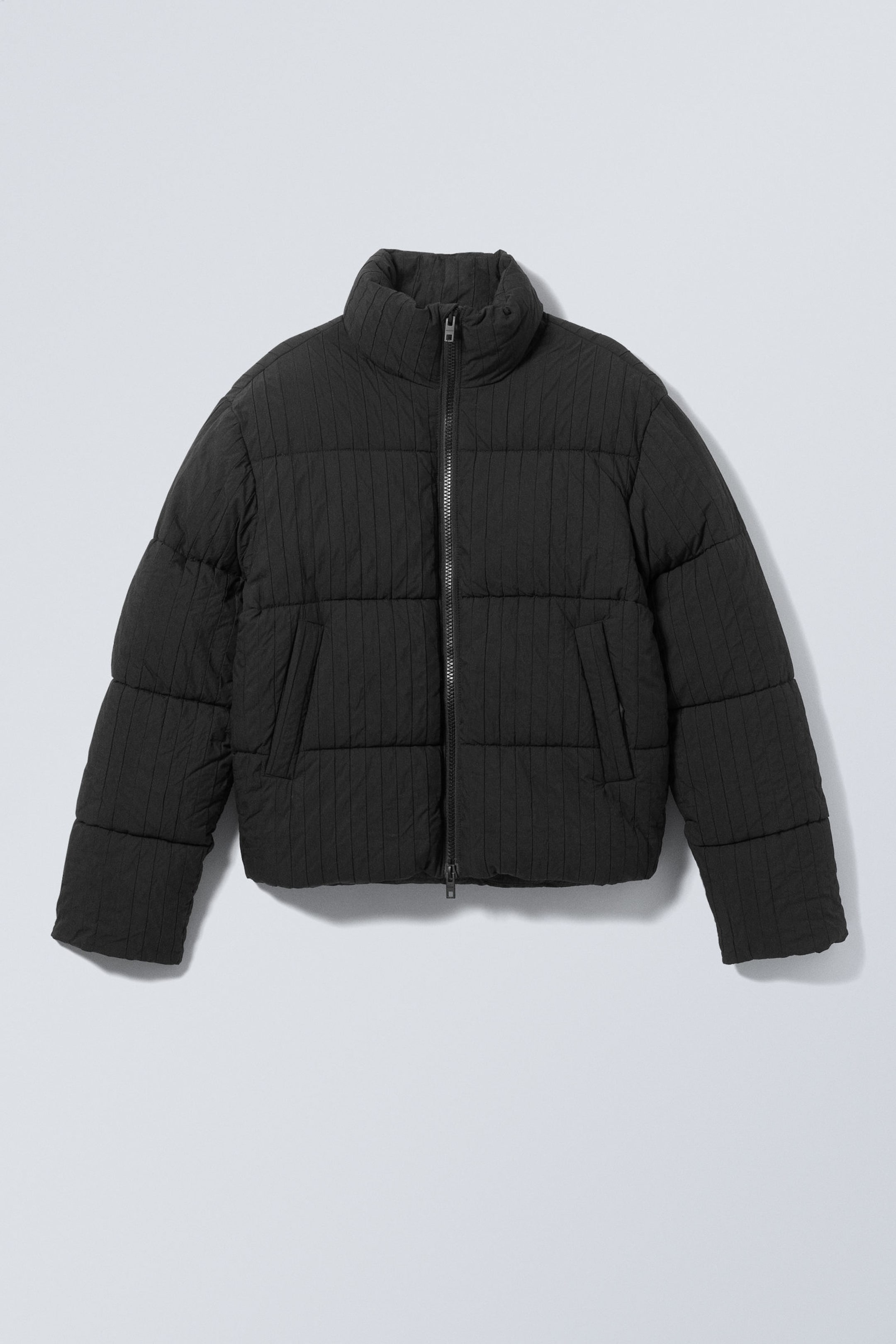 Black - Ben Rib Puffer Jacket - 2