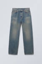 Steel Blue - Mittelblau - Galaxy Loose Straight Leg Jeans - 0