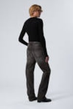 Obsidian Black - Black - Space Relaxed Straight Leg Jeans - 3