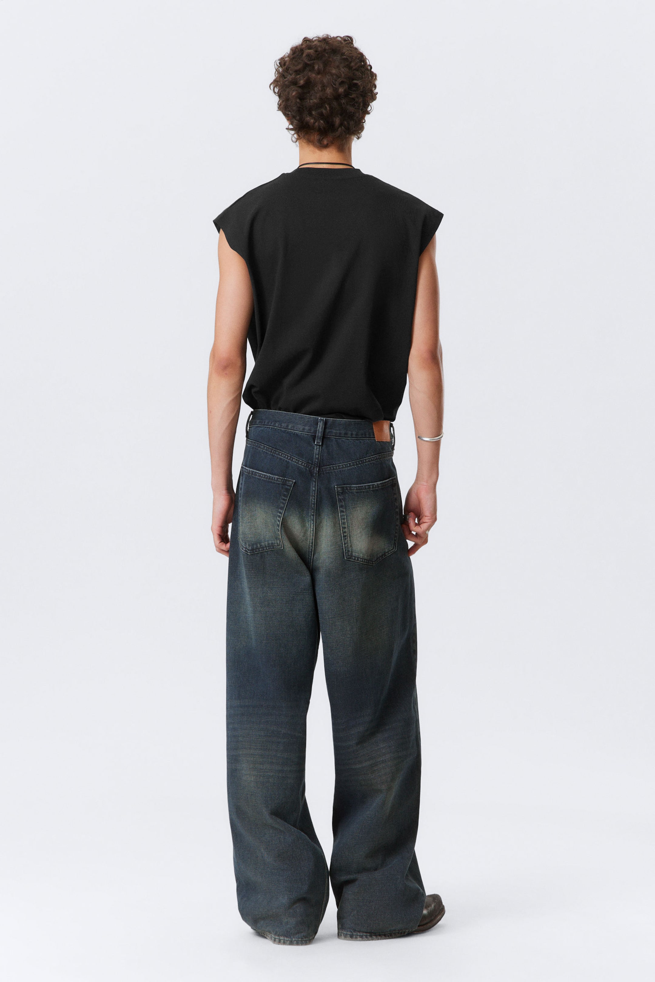 Deep Ocean Blue - Dunkelblau - Astro Loose Baggy Leg Jeans - 10