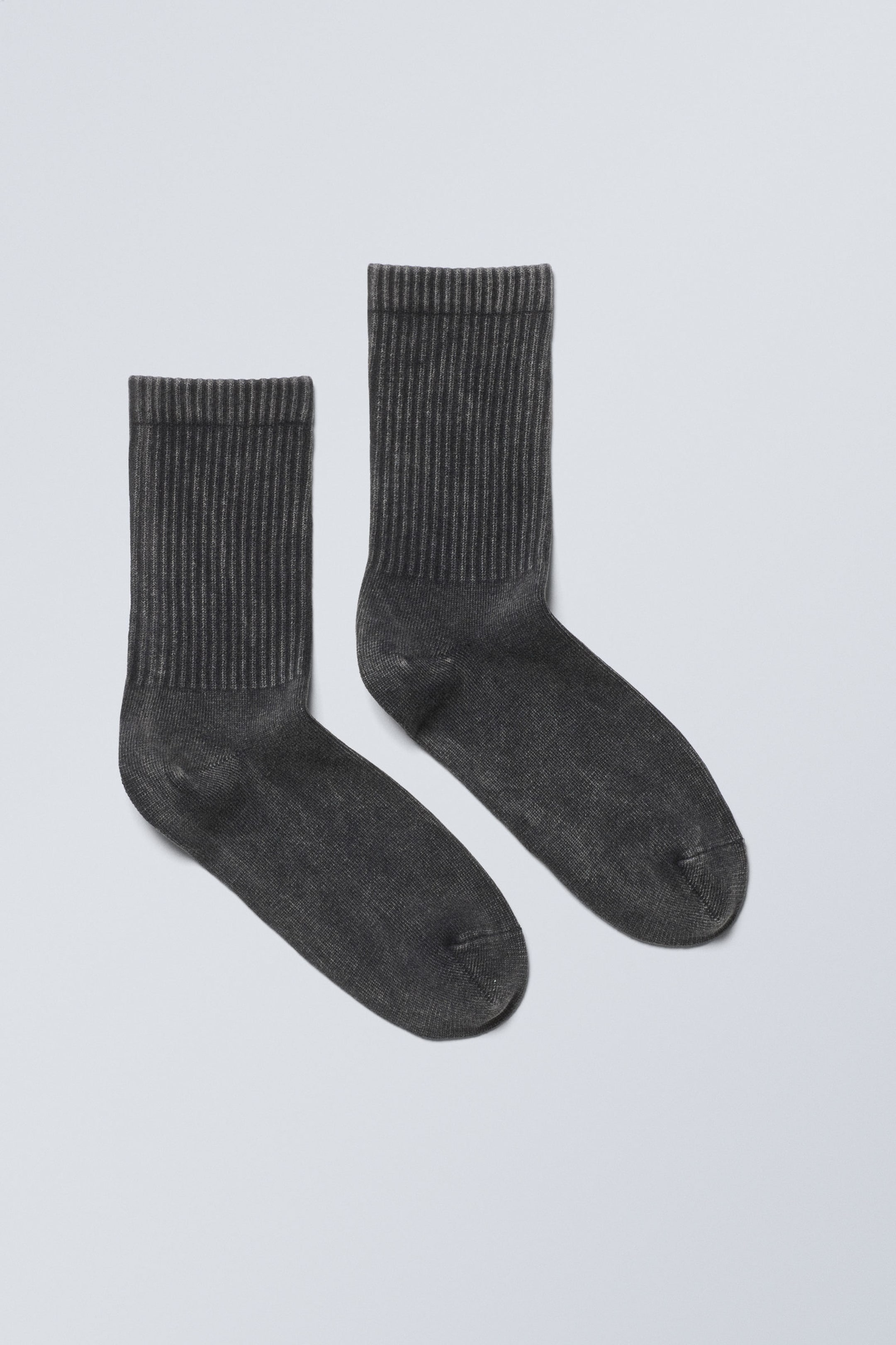 Washed Black - Washed Print Sport Socks - 0