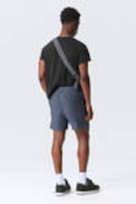 Dark Blue Melange - Olsen Linen Shorts - 3