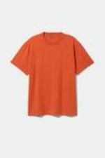 Dunkelorange - Schweres Oversized-T-Shirt - 0