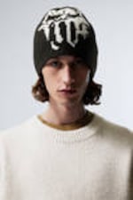 Black - Jacquard-Knit Beanie - 0