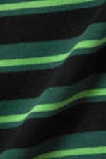 Black & Green Stripes - Striped Cotton Tube Top - 4