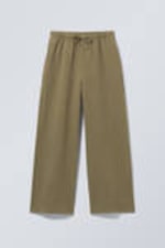 Khaki - Dream Loose Trousers - 0