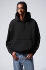 Black - Relaxed Heavy Hoodie - 0