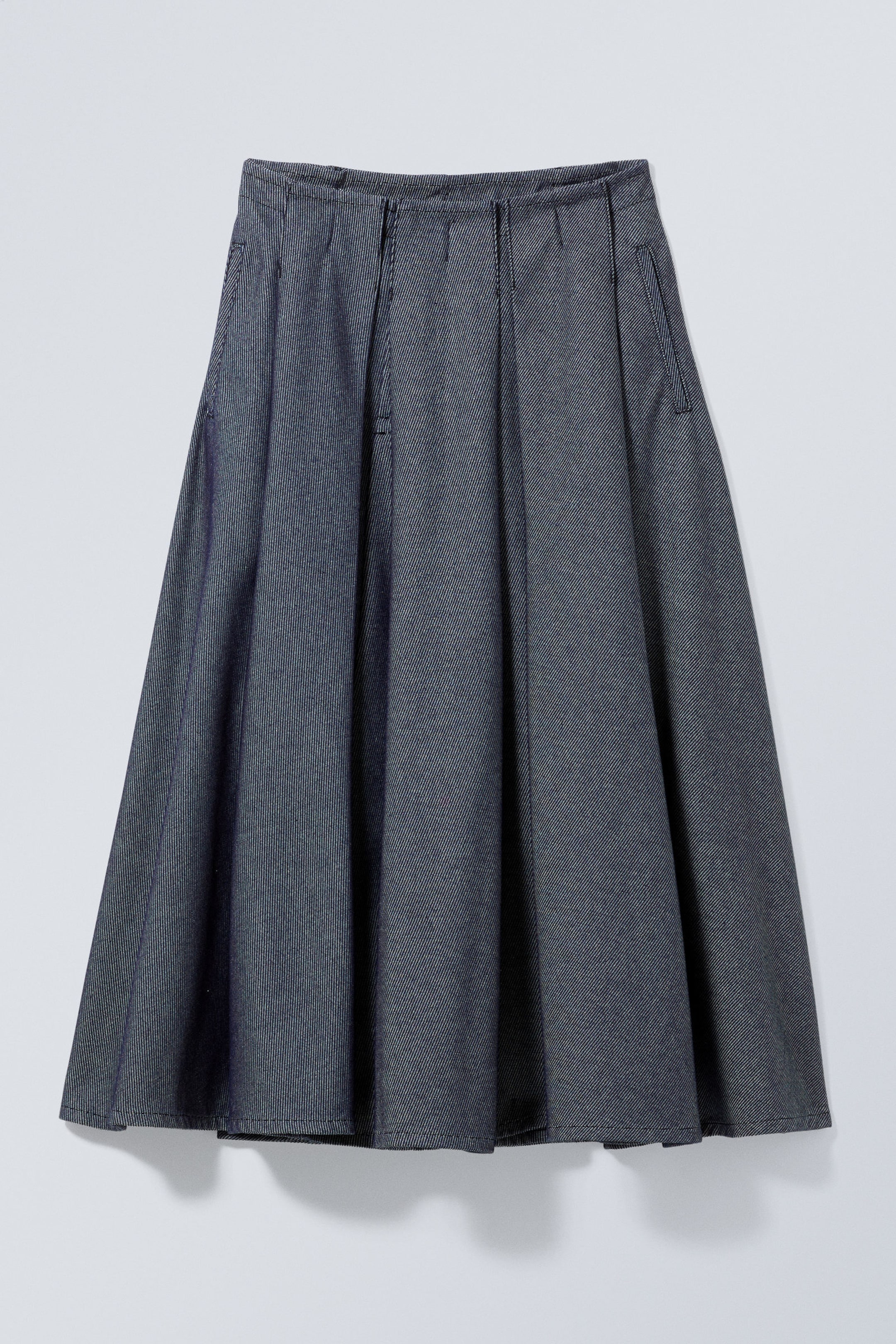 Dusty Blue - Pleat Skirt – Unifrom™ + Weekday Limited Edition - 0