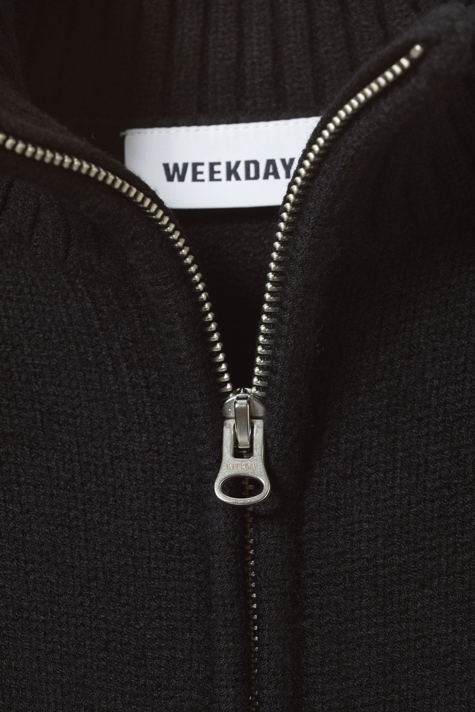winona zip cardigan - Black | Weekday WW winona zip cardigan - Black | Weekday WW