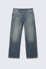 Baltic Blue - Dark Blue - Sphere Low Rise Loose Straight Leg Jeans - 5