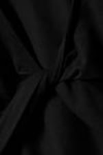 Black - Open Back Long-Sleeved Top - 6
