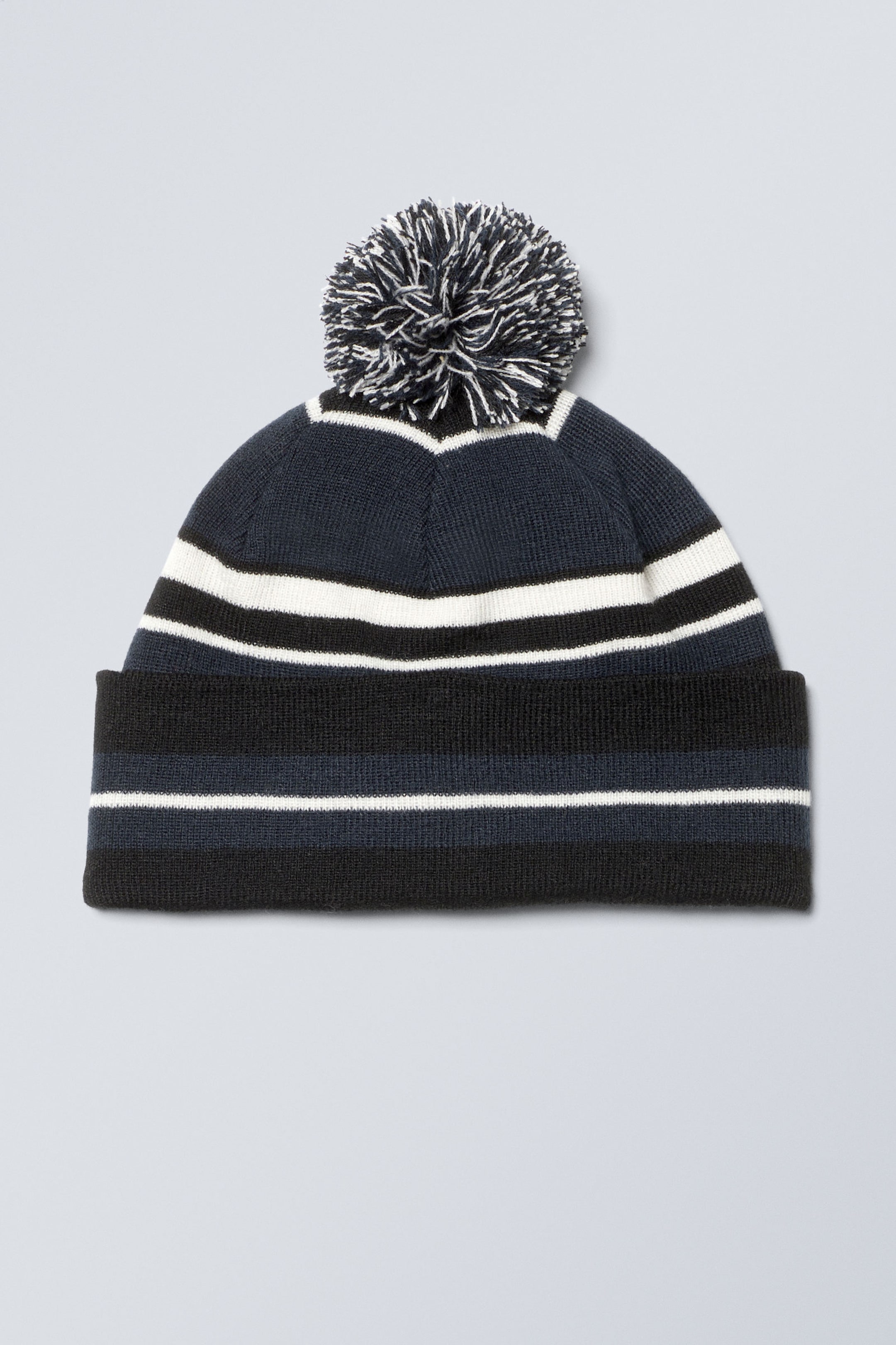 #393C57 - Sporty Pom Pom Beanie - 2