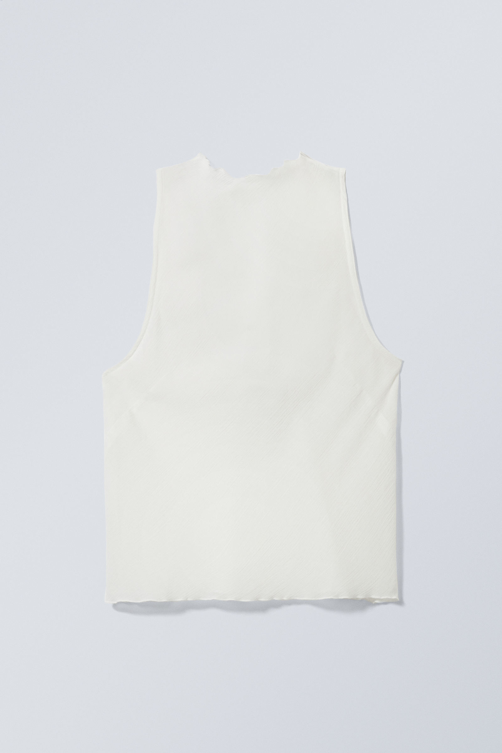 sleeveless fitted strap top - Dusty White | Weekday WW