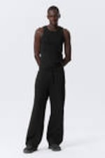 Black - Astro Loose Terry Sweatpants - 0