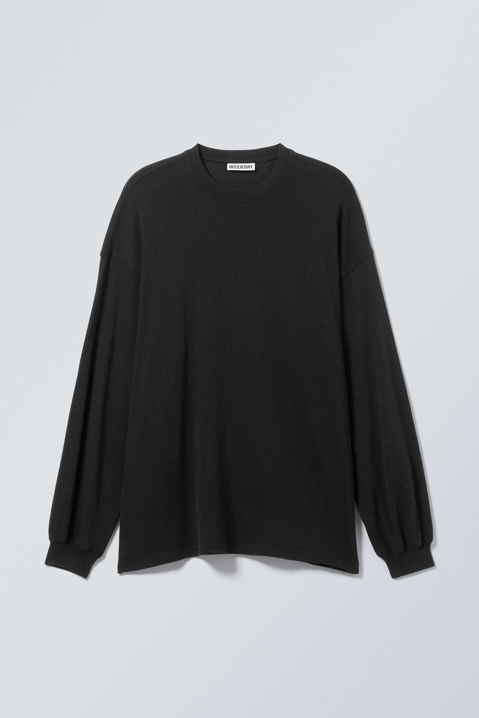 oversized long-sleeved t-shirt - Black | Weekday WW oversized long-sleeved t-shirt - Black | Weekday WW