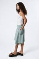 Schaumblau - Hellblau - Cosmos Loose Fit Denim Shorts - 5