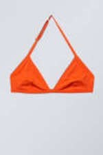 Brilliant Red - Vega Halter Triangle Bra - 0