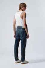 Compact Blue - Dark Blue - Barrel Relaxed Taperd Leg Jeans - 3