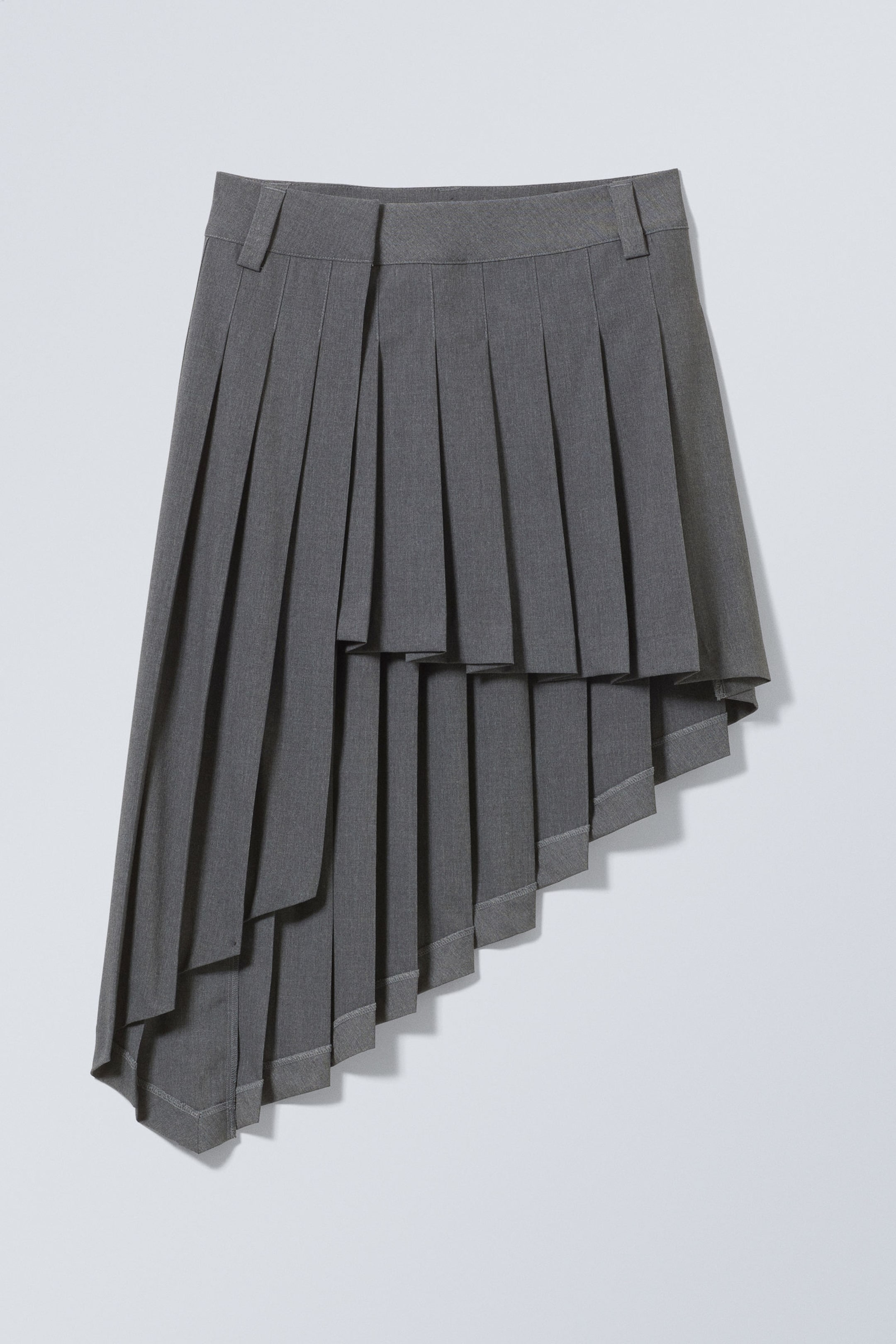 Dark grey - Skylar Pleated Midi Skirt - 0