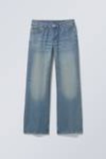 Treasure Blau - Mittelblau - Ample Low Waist Loose Wide Leg Jeans - 0