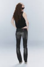 Swab – Schwarz - Sleezie – Skinny Straight Jeans mit niedrigem Bund - 3