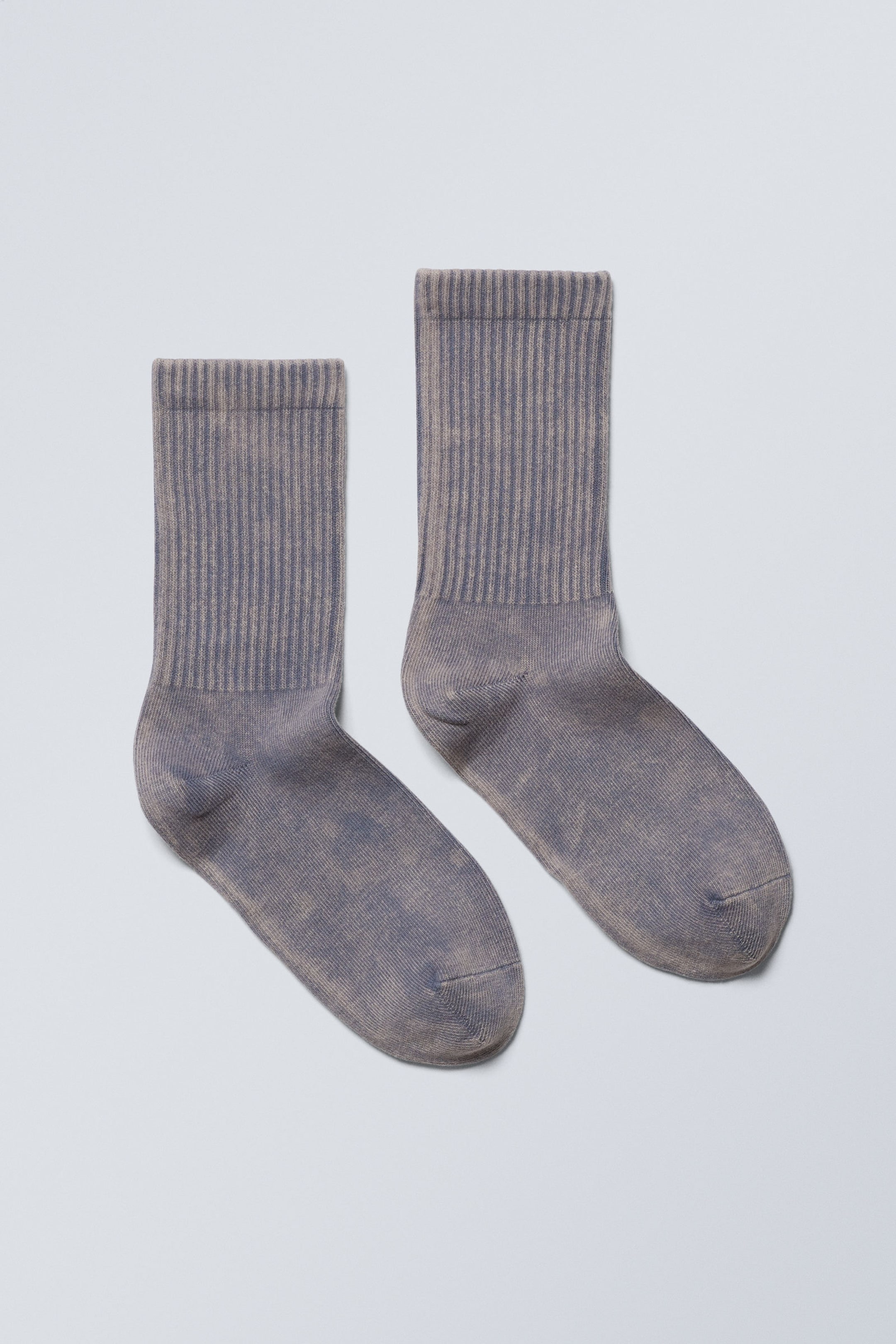 Washed Blue - Washed Print Sport Socks - 0