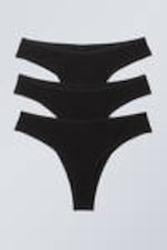 Black - 3-pack Inez Brazilian Cotton Briefs - 1