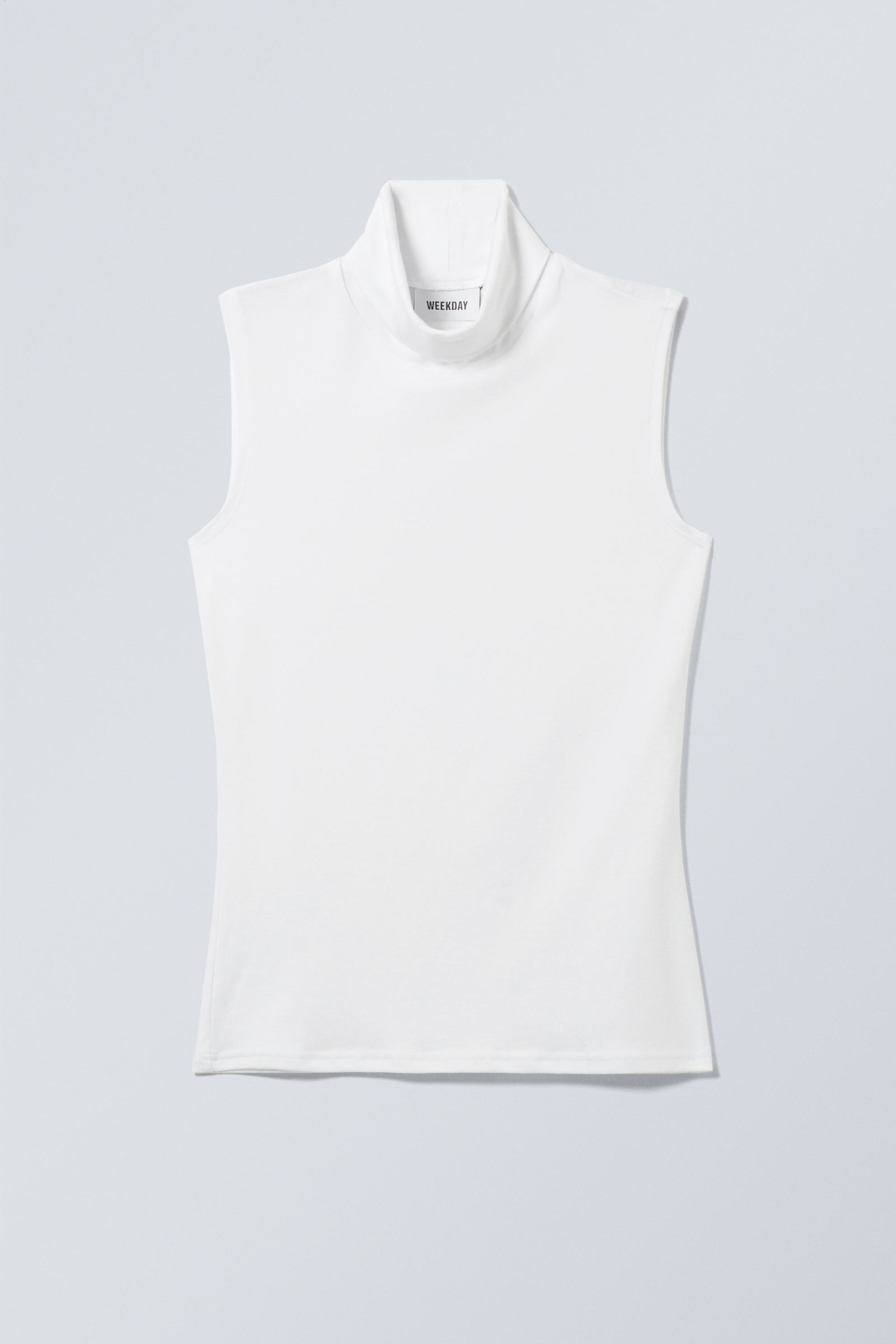 White - Lykke Turtleneck Tank Top - 0