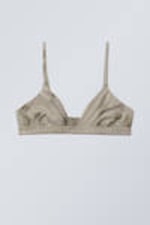 Beige Snakeskin - Soft Triangle Bralette Soul - 0