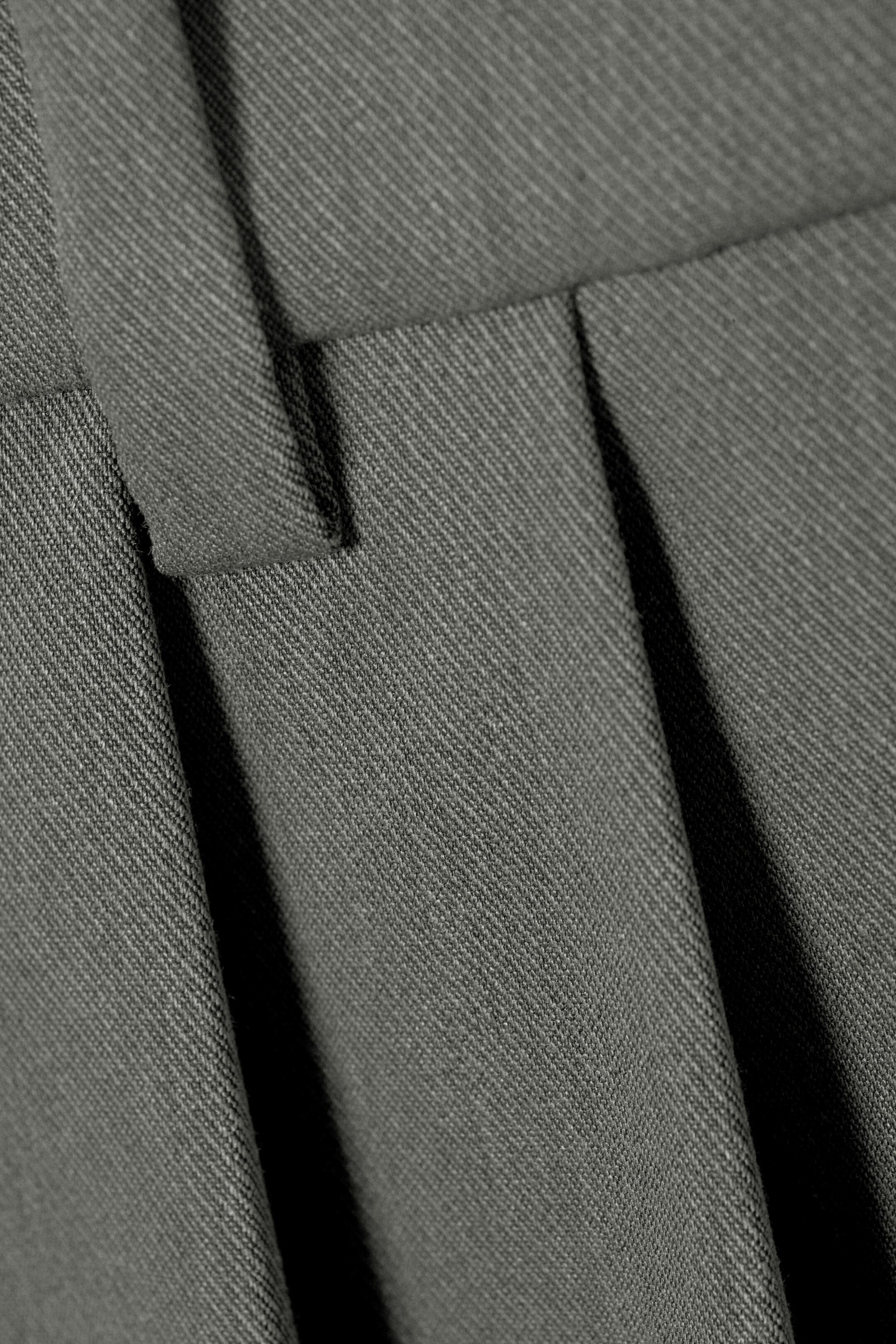 wide pleated tailored shorts - Dark Grey Melange | Weekday WW