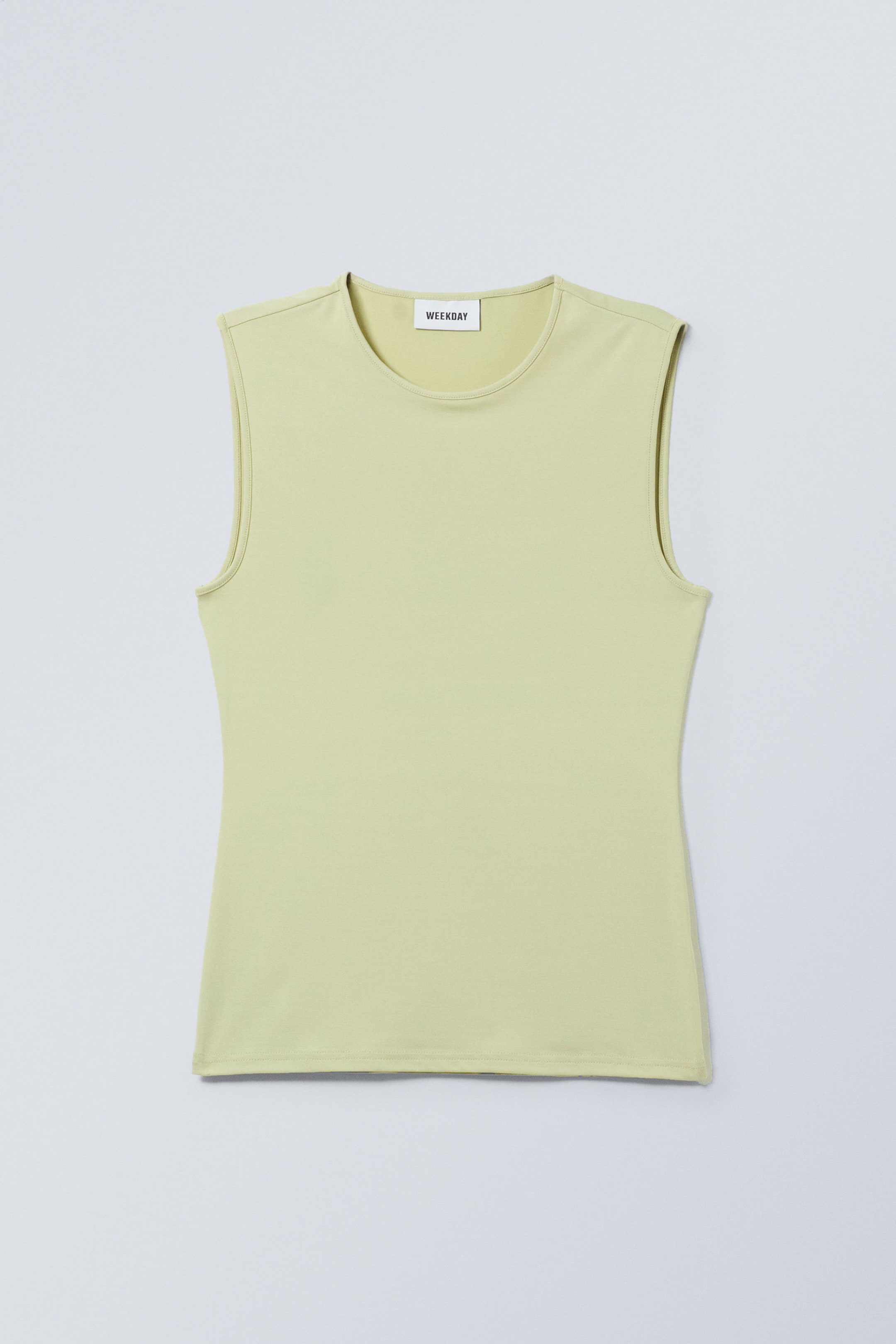 Light Dusty Yellow - Soft Fitted Tank Top - 0