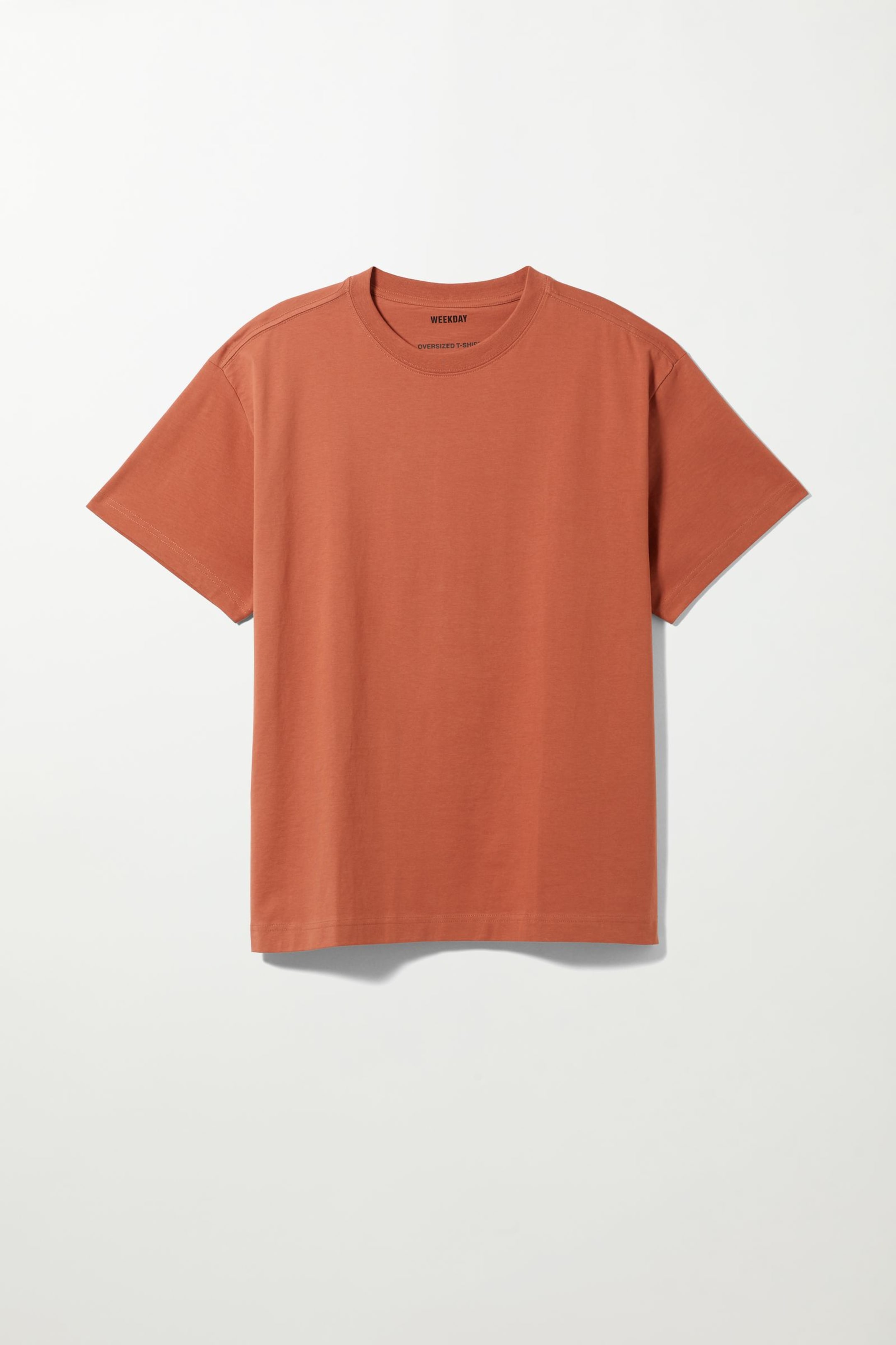 Dark Orange - Oversized, zwaar T-shirt - 0