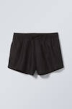 Black - Tyler Linen Blend Shorts - 0