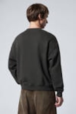 Dark Grey - Boxy Heavyweight Terry Sweatshirt - 3